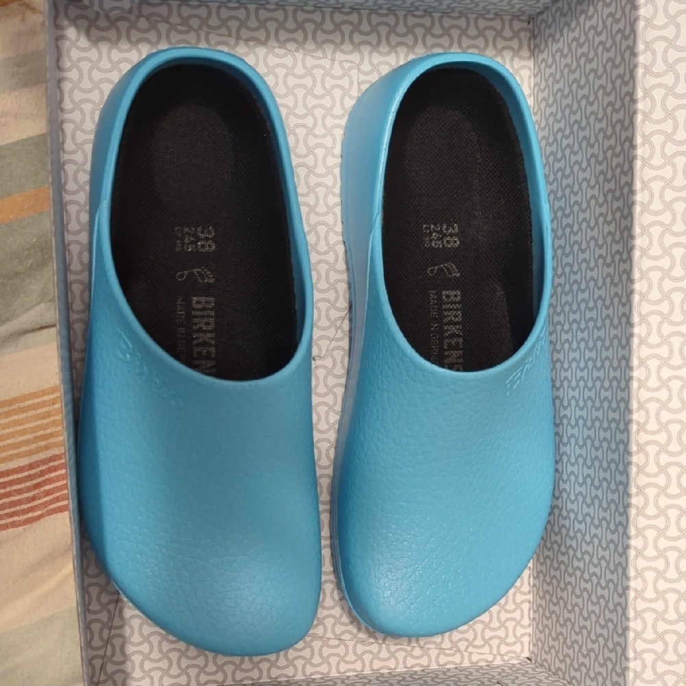 Birkenstock Blue Clogs